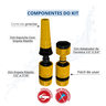 Kit Esguicho com Engate Rápido e Adaptador de Torneira 1/2" e 3/4" para Engate Rápido Amarelo Durín - 2