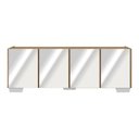 Ver imagem 5 de Rack Tv até 50 Polegadas com Espelhos 4 Portas Multimóveis Mp1083 Rustic/branco