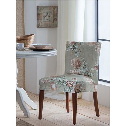 Capa para Cadeira de Malha Estampada Dália