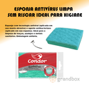 Ver imagem 2 de Kit 3 Esponjas Antivírus Limpa sem Riscar Ideal P/ Higiene