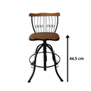 Ver imagem 5 de Kit 4 Unidades de Banquetas Bistrô Minas Rústico