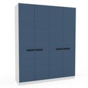 Ver imagem 2 de Roupeiro de 4 Portas e 4 Gavetas Lisboa Branco e Azul Politorno