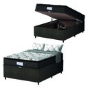 Ver imagem 3 de Cama Box Baú Colchão Casal Probel Molas Ensacadas Granville Pillow Top 138x188x69cm Marrom /