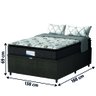 Cama Box Baú Colchão Casal Probel Molas Ensacadas Granville Pillow Top 138x188x69cm Marrom / - 4