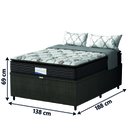 Ver imagem 4 de Cama Box Baú Colchão Casal Probel Molas Ensacadas Granville Pillow Top 138x188x69cm Marrom /