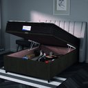 Ver imagem 2 de Cama Box Baú Colchão Casal Probel Molas Ensacadas Granville Pillow Top 138x188x69cm Marrom /