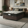 Cama Box Baú Colchão Casal Probel Molas Ensacadas Granville Pillow Top 138x188x69cm Marrom / - 2