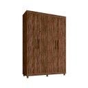 Ver imagem 1 de Guarda Roupa Solteiro 4 Pts 3 Gvs Pádua - (jacarandá)