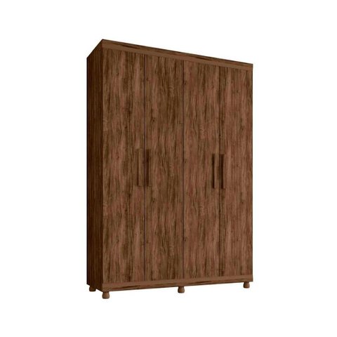 Guarda Roupa Solteiro 4 Pts 3 Gvs Pádua - (jacarandá)