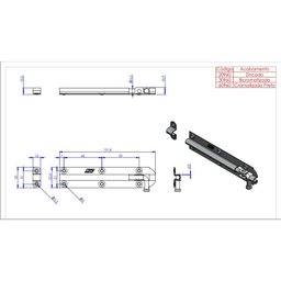 Ferrolho Fio Redondo Tipo Leve 6" Ouro Velho Cartela 80960 Loth - 2