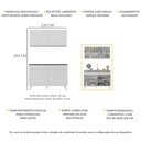 Ver imagem 4 de Armário de Compacta 2 peças Veneza Multimóveis MP2141.891 Branco