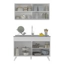 Ver imagem 6 de Armário de Compacta 2 peças Veneza Multimóveis MP2141.891 Branco