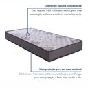 Ver imagem 5 de Colchão de Solteiro 88x188x18cm D28 Cosmos Colchoarte Cinza