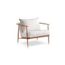 Poltrona Mari Linho Off-white Base Cobre Confortável Sala - 1