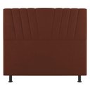 Ver imagem 3 de Cabeceira Cama Box Casal Queen Size Dublin 160cm Suede Terracota - Abmaza