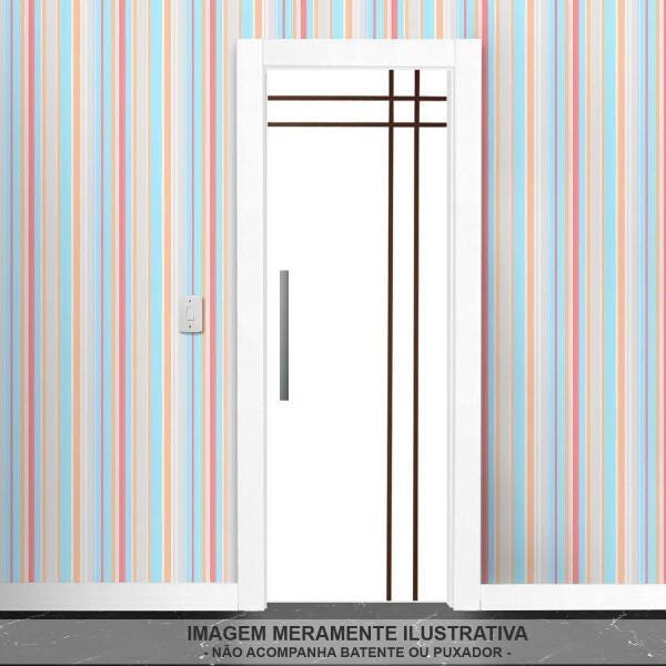 Porta de Madeira Frisada Mantiqueira Mgm 210 x 80cm Melamínico - 3