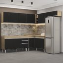 Ver imagem 2 de Armário de Cozinha Modulado de Canto 7 Peças Cp22 Balcão sem Tampo Castanho/preto - Lumil Lumil Móve