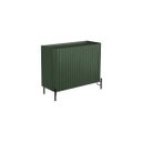 Ver imagem 2 de Buffet Bend 99 cm Porta Frisada Incolar Musgo com Pé Preto