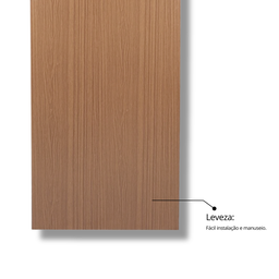 Folha de Porta Madeira Lisa 210x60cm Espessura 3,5cm Melamínica MGM - 9