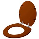 Ver imagem 2 de Assento Sanitário Poliester Soft Close Convencional / Oval Caramelo para Vaso Deca