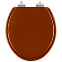 Ver imagem 1 de Assento Sanitário Poliester Soft Close Convencional / Oval Caramelo para Vaso Deca