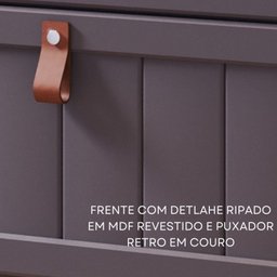 Gabinete Suspenso para Banheiro com Cuba Ketlyn Espresso Móveis - 6