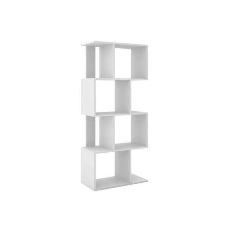 Estante Livreiro Casal ESM218 c/ 4 Nichos Branco - Movelbento