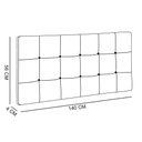 Ver imagem 6 de Cabeceira Painel Sleep Box Casal 1,40m Marrom Rato
