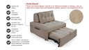 Ver imagem 5 de Puff Cama Sofá Retrátil Cozy Boucle Luxo Descanso