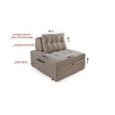 Ver imagem 7 de Puff Cama Sofá Retrátil Cozy Boucle Luxo Descanso