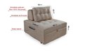 Ver imagem 7 de Puff Cama Sofá Retrátil Cozy Boucle Luxo Descanso