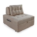 Ver imagem 1 de Puff Cama Sofá Retrátil Cozy Boucle Luxo Descanso