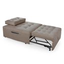 Ver imagem 2 de Puff Cama Sofá Retrátil Cozy Boucle Luxo Descanso
