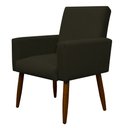 Ver imagem 3 de Kit 4 Poltronas Decorativa Sala e Quarto Nina Suede Herrero:marrom
