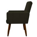 Ver imagem 4 de Kit 4 Poltronas Decorativa Sala e Quarto Nina Suede Herrero:marrom
