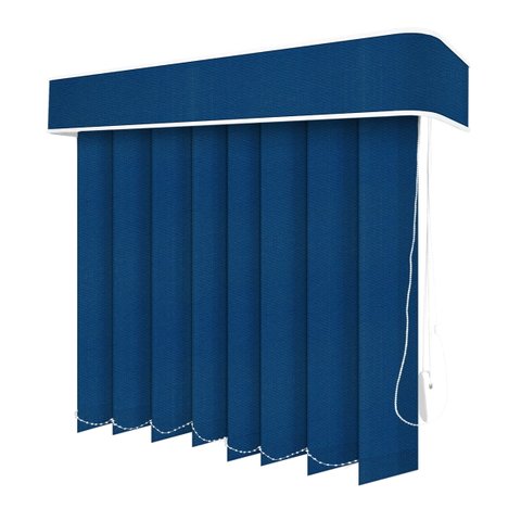 Persiana Vertical Azul - 1,50m Larg X 1,80m Alt - Tecido Blackout - Persianet