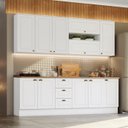 Ver imagem 2 de Cozinha Modulada 10 Pecas 240cm Ce792 Americana Branco Nature Henn