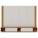 Ver imagem 7 de Painel para Tv 75 Pol Bancada Suspensa Led Horebe C04 Off White Matte Freijó - Lyam Decor