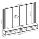 Ver imagem 7 de Painel para TV 75 pol Bancada Suspensa LED Horebe C04 Off White Matte Freijó - Lyam Decor