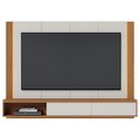 Ver imagem 2 de Painel para TV 75 pol Bancada Suspensa LED Horebe C04 Off White Matte Freijó - Lyam Decor