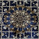 Ver imagem 5 de Tapete Persa Royal Azul Marinho 200x300cm Fio Acetinado - Decoração para Quarto e Sala