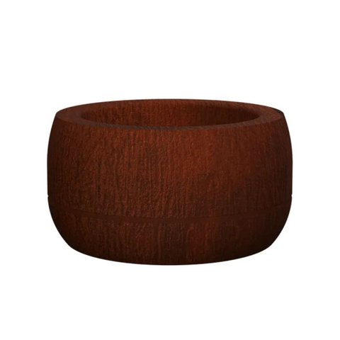 Vaso para Plantas Suspenso Oma 24 Aço Corten - Japi