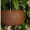 Ver imagem 2 de Vaso para Plantas Suspenso Oma 24 Aço Corten - Japi