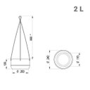 Ver imagem 4 de Vaso para Plantas Suspenso Oma 24 Aço Corten - Japi
