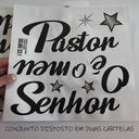 Ver mais imagens de Adesivo Decorativo Evangélico Salmo 23 o Senhor É Meu Pastor e Nada Me Faltará