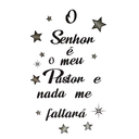 Ver imagem 1 de Adesivo Decorativo Evangélico Salmo 23 o Senhor É Meu Pastor e Nada Me Faltará