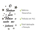Ver imagem 2 de Adesivo Decorativo Evangélico Salmo 23 o Senhor É Meu Pastor e Nada Me Faltará