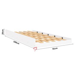 Beliche Treliche c/ Estrado e Escada Reforçado Pérola Fênix Branco - 2