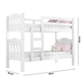 Beliche Treliche c/ Estrado e Escada Reforçado Pérola Fênix Branco - 5
