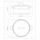 Ver imagem 3 de Caçarola Professional Funda 28 Cm 8,4 L em Aço Inox Fundo Triplo Detalhe Satinado Tramontina 62624/2